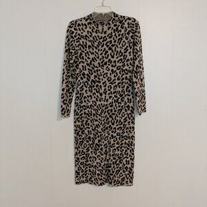 Nina Leonard Jacquard Sheath Sweater Dress - NWOT